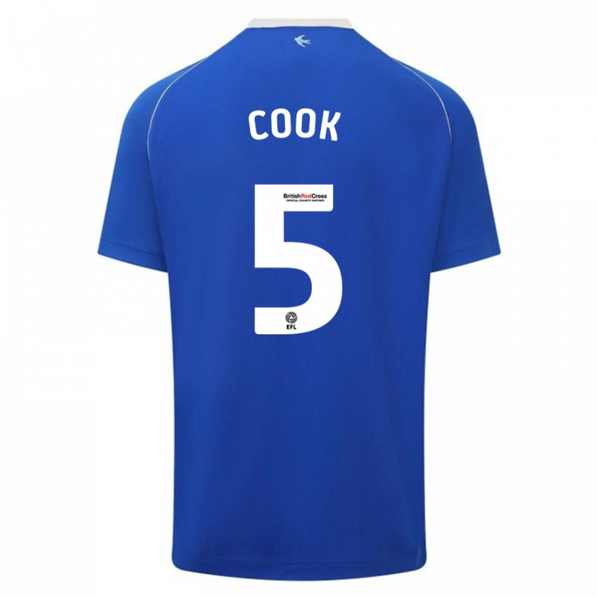 Damen Freddie Cook #5 Blau Heimtrikot Trikot 2023/24 T-Shirt