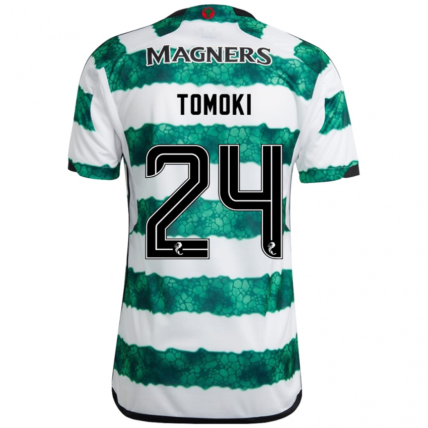 Damen Tomoki Iwata #24 Grün Heimtrikot Trikot 2023/24 T-Shirt