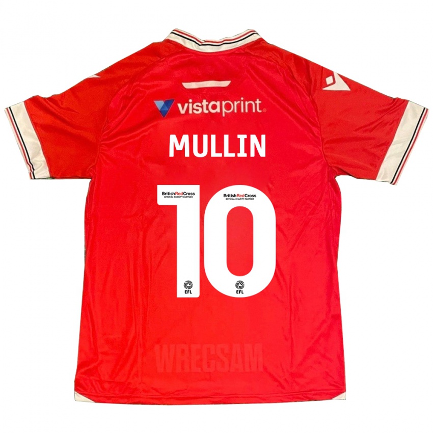 Damen Paul Mullin #10 Rot Heimtrikot Trikot 2023/24 T-Shirt