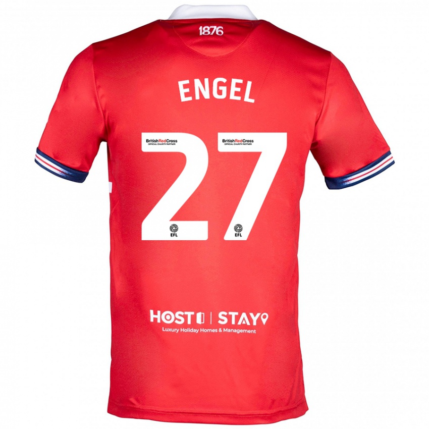 Damen Lukas Engel #27 Rot Heimtrikot Trikot 2023/24 T-Shirt