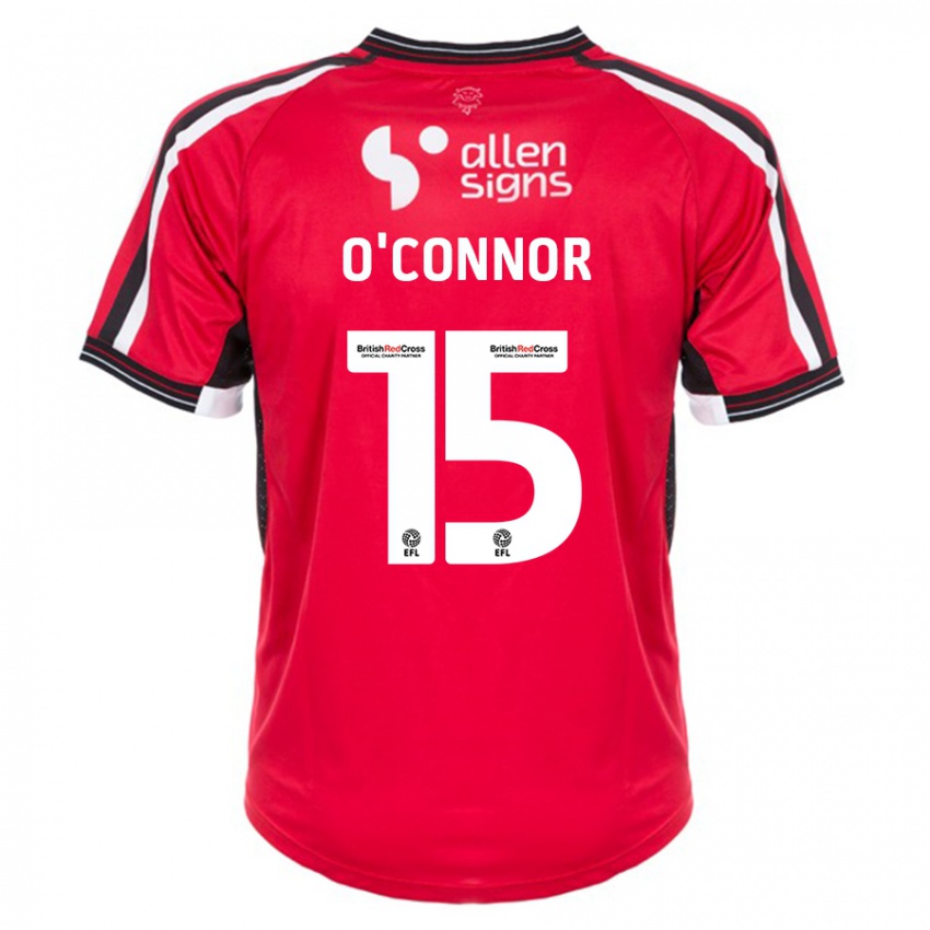 Damen Paudie O'connor #15 Rot Heimtrikot Trikot 2023/24 T-Shirt