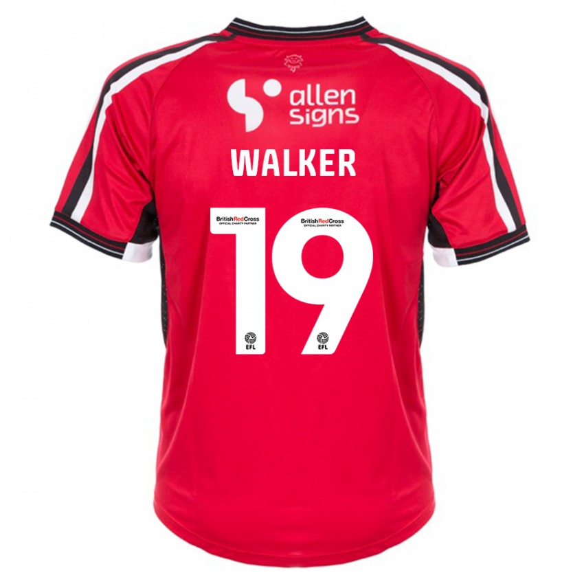 Damen Tyler Walker #19 Rot Heimtrikot Trikot 2023/24 T-Shirt