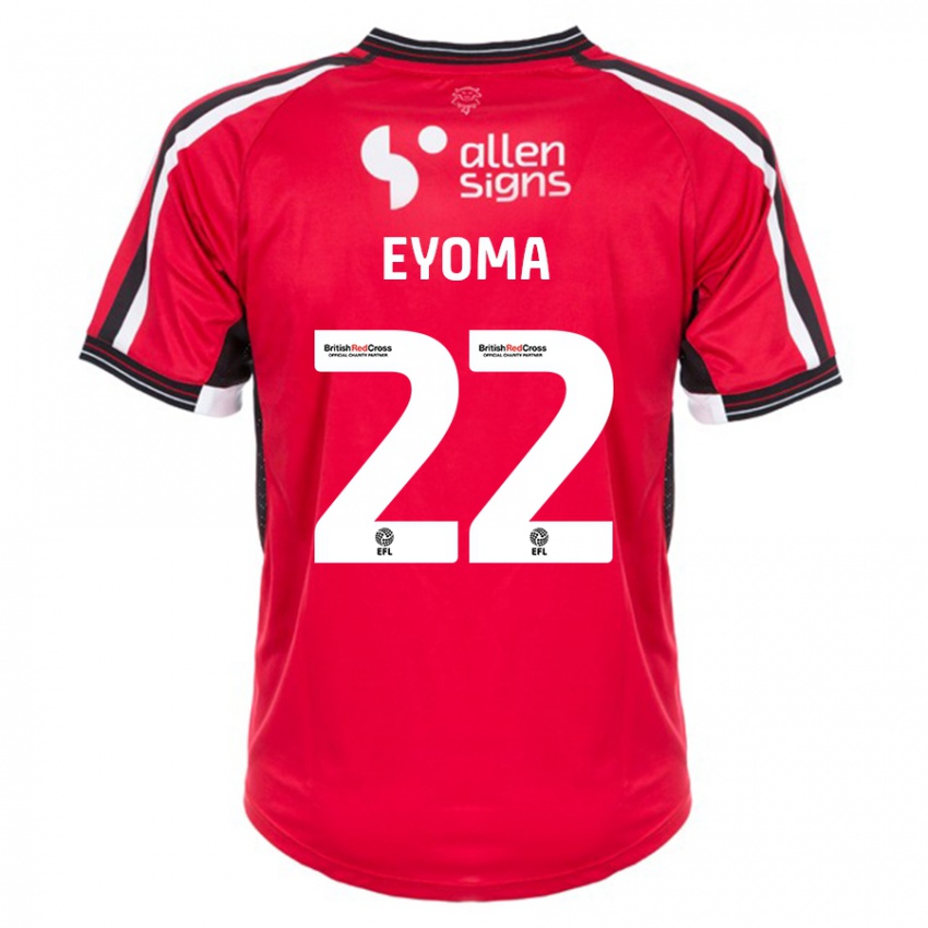 Damen Timothy Eyoma #22 Rot Heimtrikot Trikot 2023/24 T-Shirt