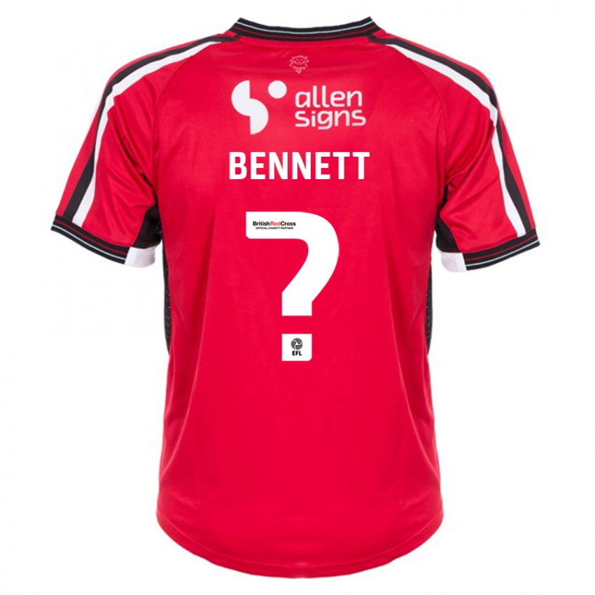 Damen Hugo Bennett #0 Rot Heimtrikot Trikot 2023/24 T-Shirt