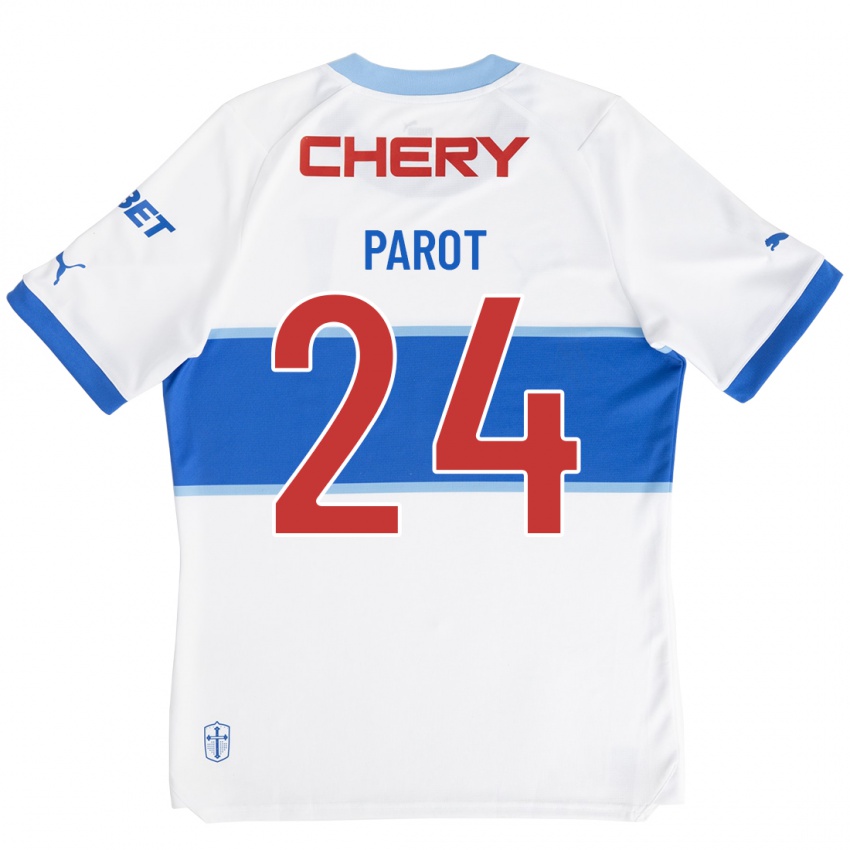 Damen Alfonso Parot #24 Weiß Heimtrikot Trikot 2023/24 T-Shirt