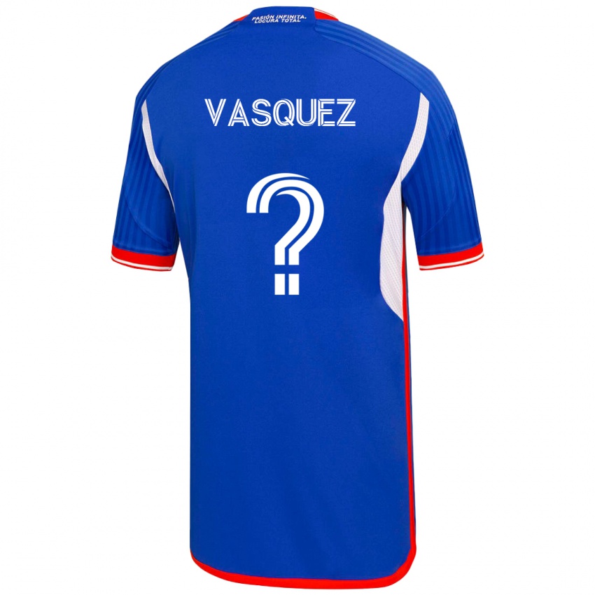 Damen Ignacio Vásquez #0 Blau Heimtrikot Trikot 2023/24 T-Shirt