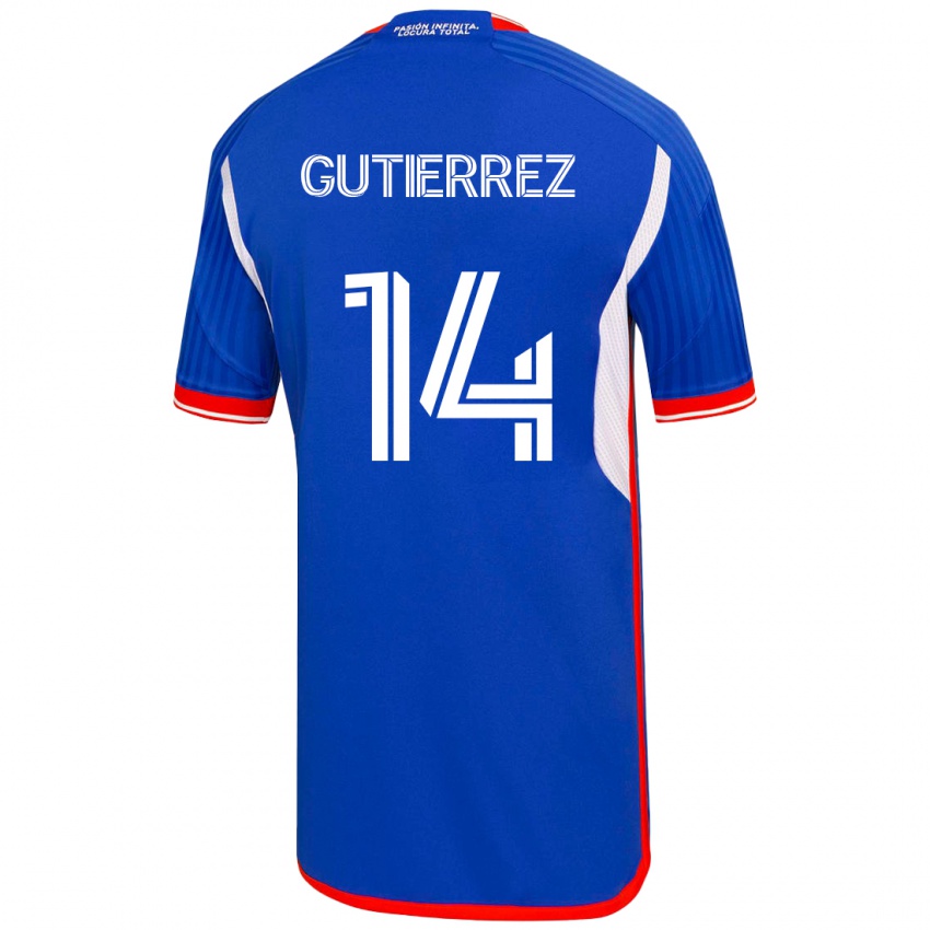 Damen Ana Gutiérrez #14 Blau Heimtrikot Trikot 2023/24 T-Shirt