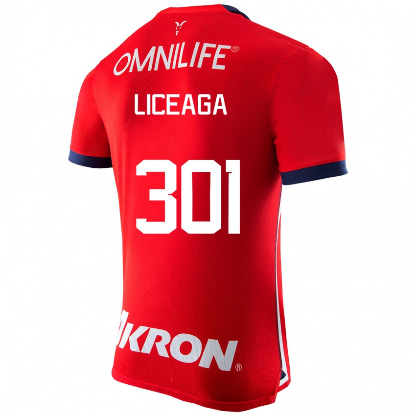 Damen Juan Liceaga #301 Rot Heimtrikot Trikot 2023/24 T-Shirt