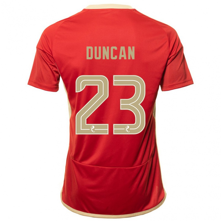 Damen Ryan Duncan #23 Rot Heimtrikot Trikot 2023/24 T-Shirt
