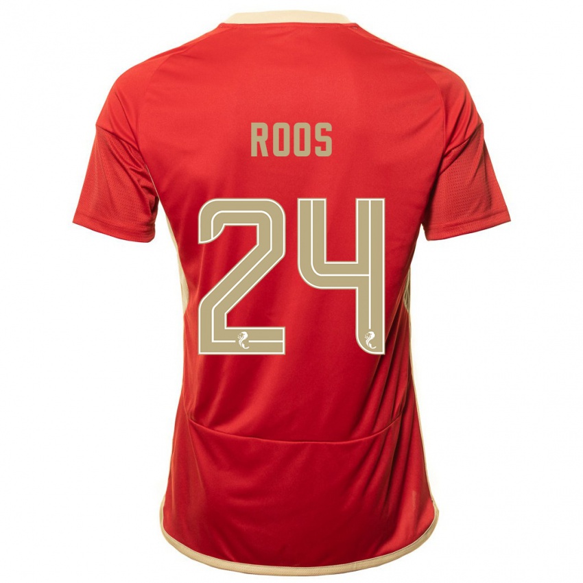 Damen Kelle Roos #24 Rot Heimtrikot Trikot 2023/24 T-Shirt
