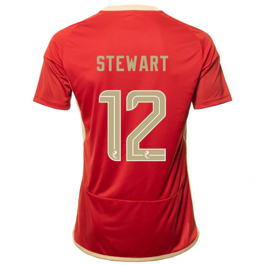 Damen Hannah Stewart #12 Rot Heimtrikot Trikot 2023/24 T-Shirt