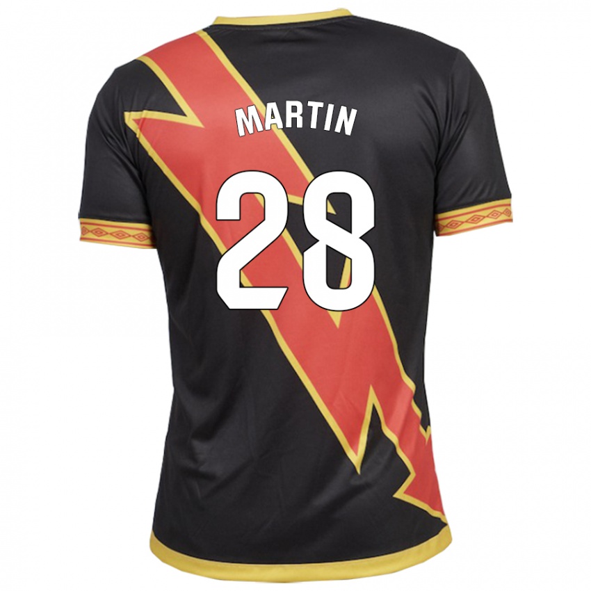 Damen Pablo Martín #28 Schwarz Auswärtstrikot Trikot 2023/24 T-Shirt