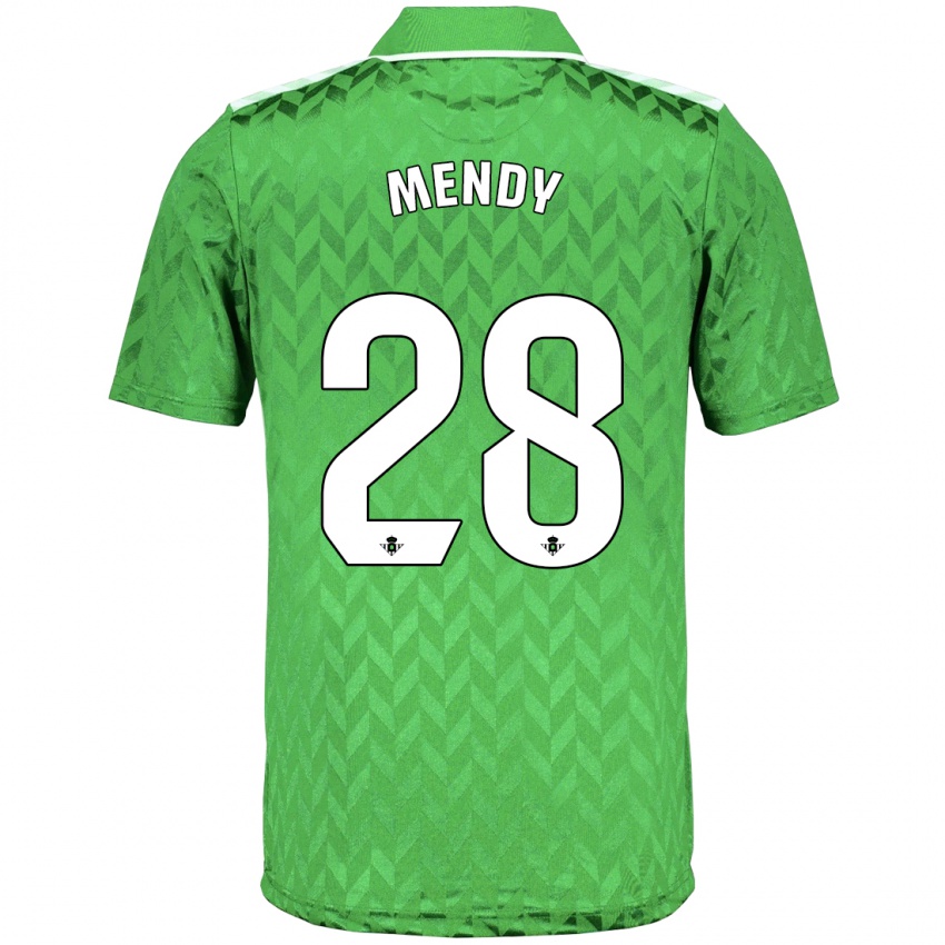 Damen Nobel Mendy #28 Grün Auswärtstrikot Trikot 2023/24 T-Shirt