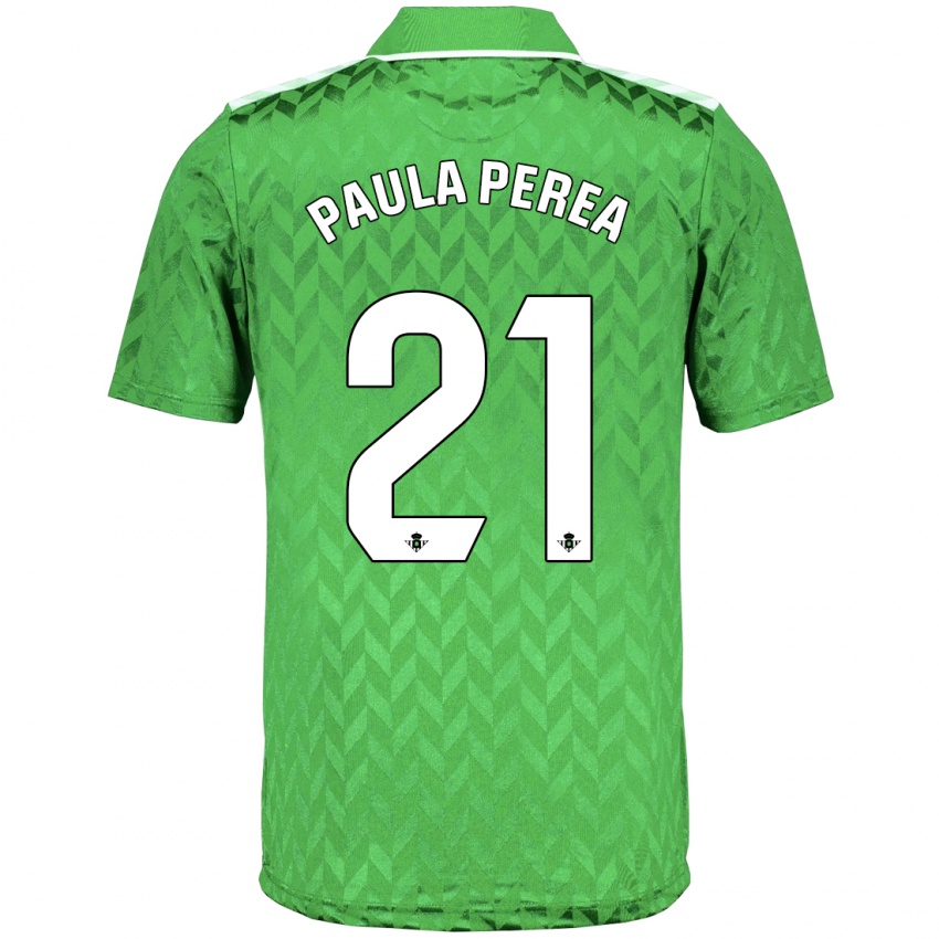 Damen Paula Perea Ramírez #21 Grün Auswärtstrikot Trikot 2023/24 T-Shirt