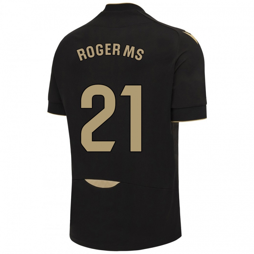 Damen Roger Martí #21 Schwarz Auswärtstrikot Trikot 2023/24 T-Shirt