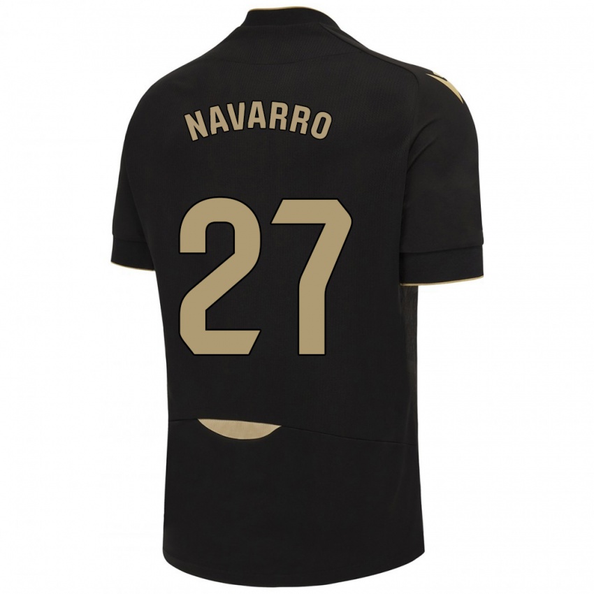 Damen Robert Navarro #27 Schwarz Auswärtstrikot Trikot 2023/24 T-Shirt