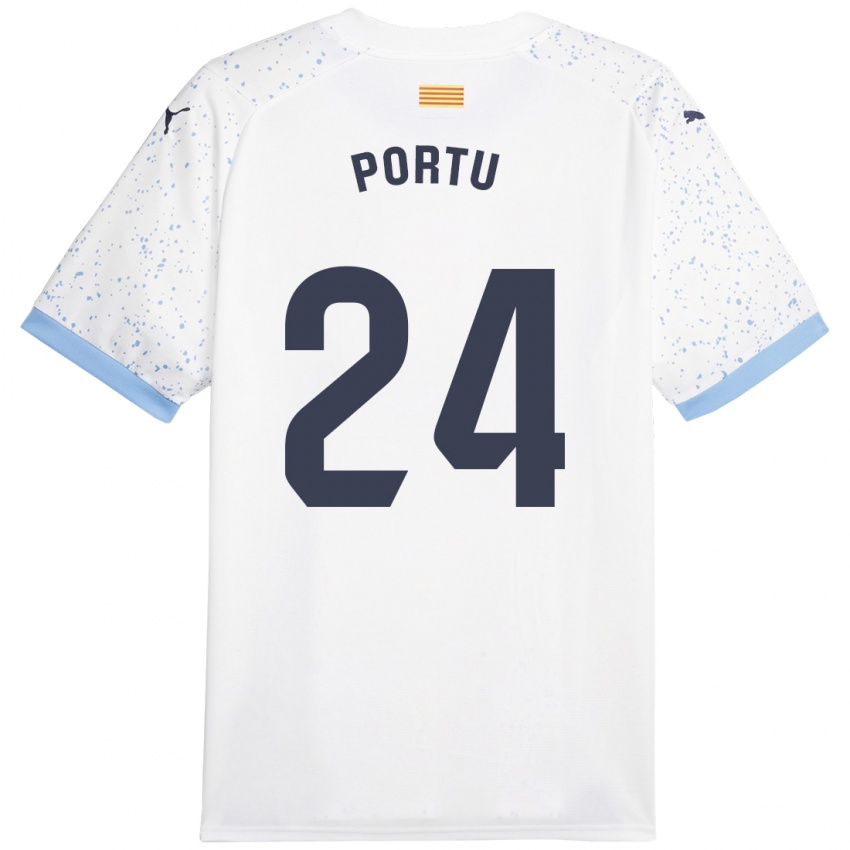 Damen Portu #24 Weiß Auswärtstrikot Trikot 2023/24 T-Shirt