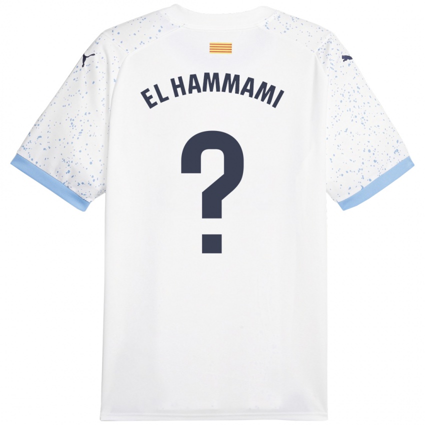 Damen Ayoub El Hammami #0 Weiß Auswärtstrikot Trikot 2023/24 T-Shirt