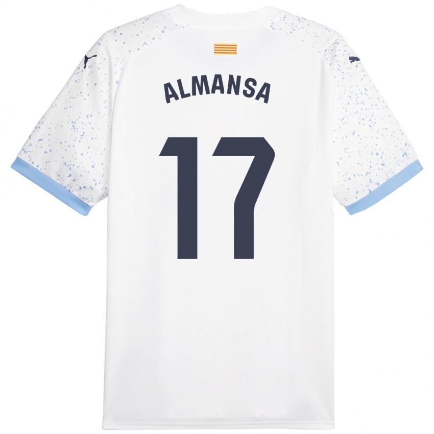 Damen Alex Almansa #17 Weiß Auswärtstrikot Trikot 2023/24 T-Shirt
