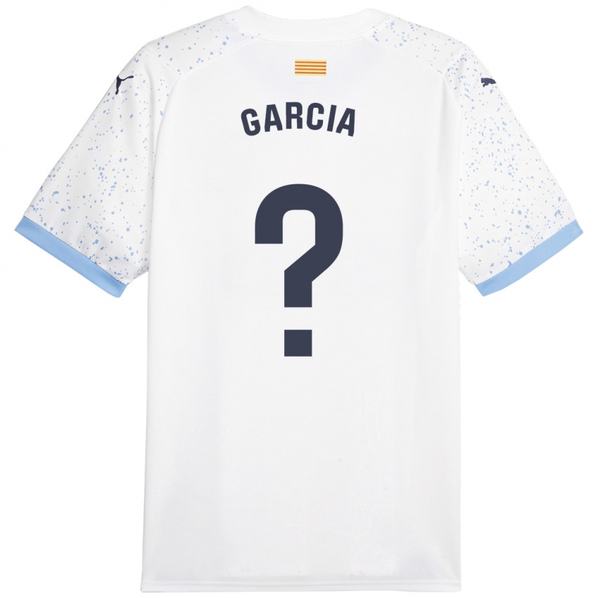 Damen Enric García #0 Weiß Auswärtstrikot Trikot 2023/24 T-Shirt