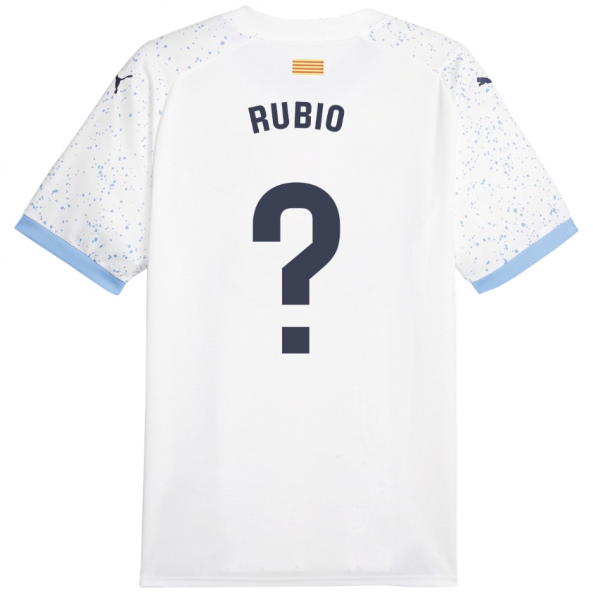Damen Albert Rubio #0 Weiß Auswärtstrikot Trikot 2023/24 T-Shirt