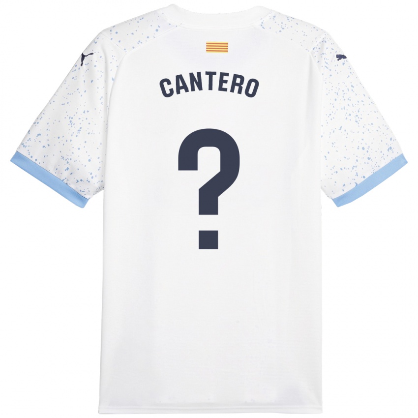 Damen Adrian Cantero #0 Weiß Auswärtstrikot Trikot 2023/24 T-Shirt