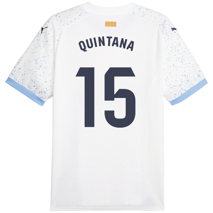 Damen Amru Quintana #15 Weiß Auswärtstrikot Trikot 2023/24 T-Shirt