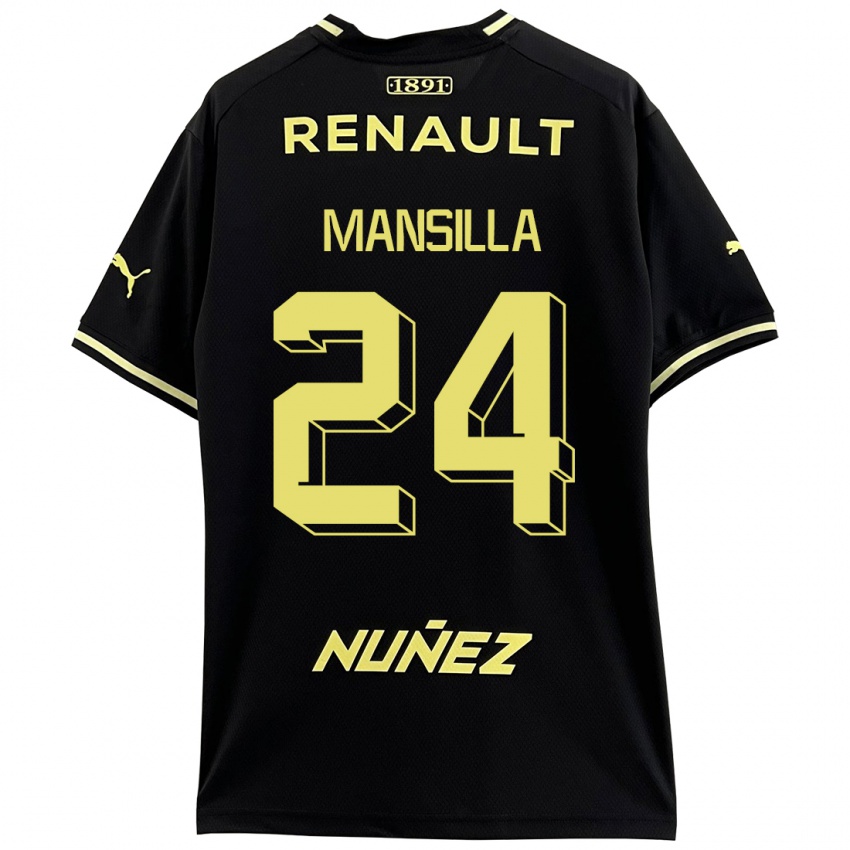 Damen Brian Mansilla #24 Schwarz Auswärtstrikot Trikot 2023/24 T-Shirt