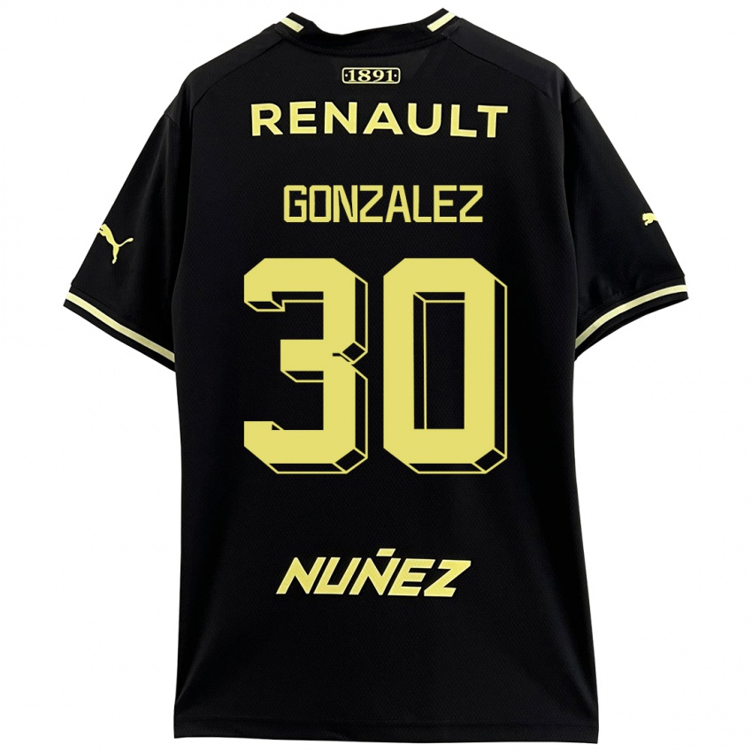 Damen Ángel González #30 Schwarz Auswärtstrikot Trikot 2023/24 T-Shirt