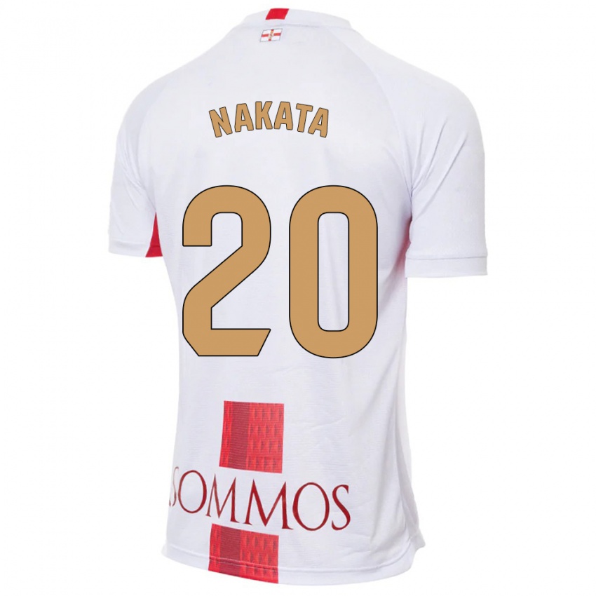 Damen Yuki Nakata #20 Weiß Auswärtstrikot Trikot 2023/24 T-Shirt