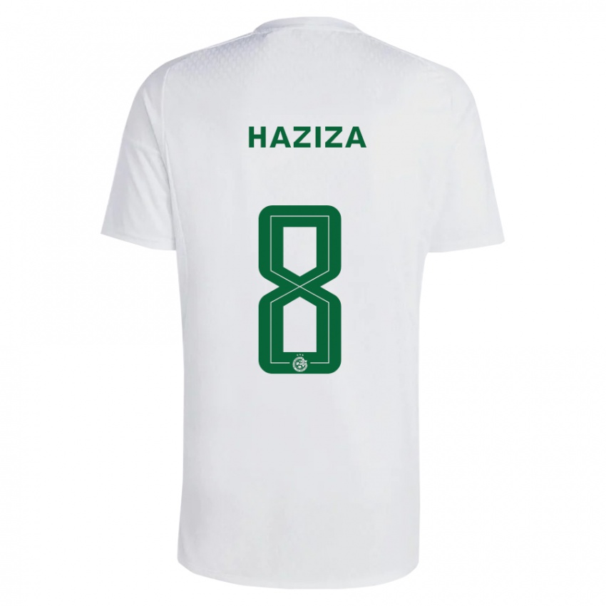 Damen Dolev Haziza #8 Grün Blau Auswärtstrikot Trikot 2023/24 T-Shirt