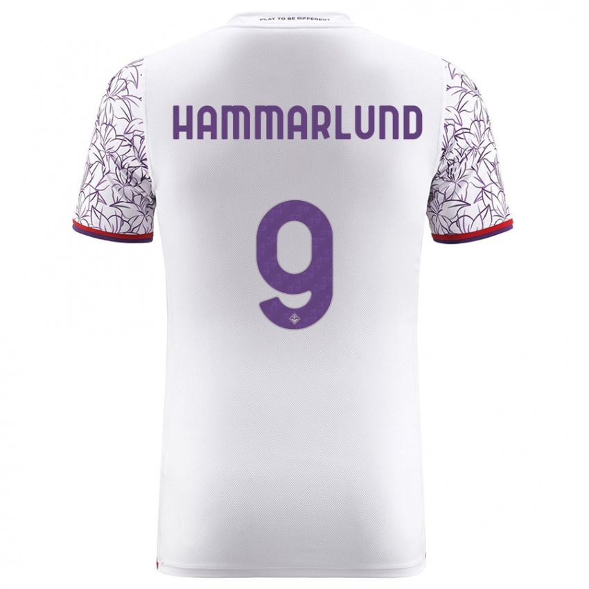 Damen Pauline Hammarlund #9 Weiß Auswärtstrikot Trikot 2023/24 T-Shirt