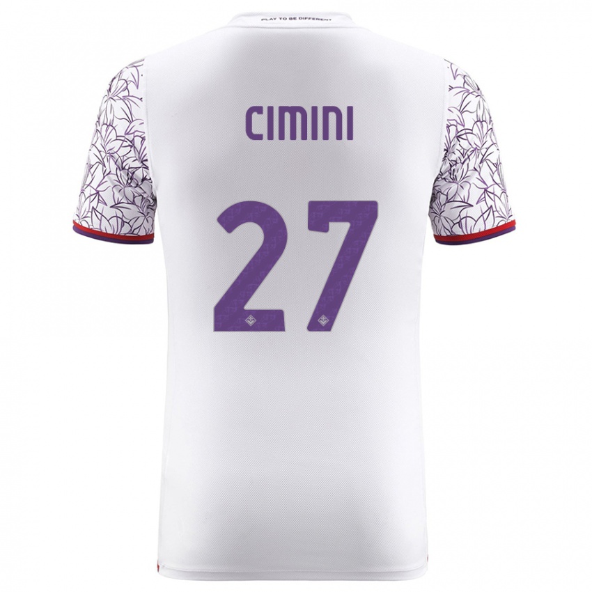 Damen Linda Tucceri Cimini #27 Weiß Auswärtstrikot Trikot 2023/24 T-Shirt