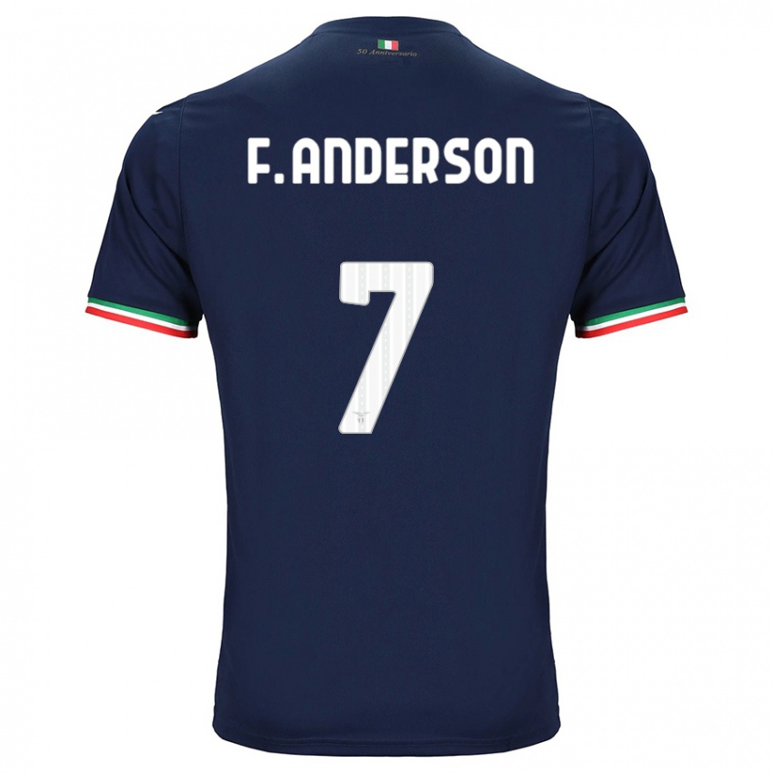 Damen Felipe Anderson #7 Marine Auswärtstrikot Trikot 2023/24 T-Shirt