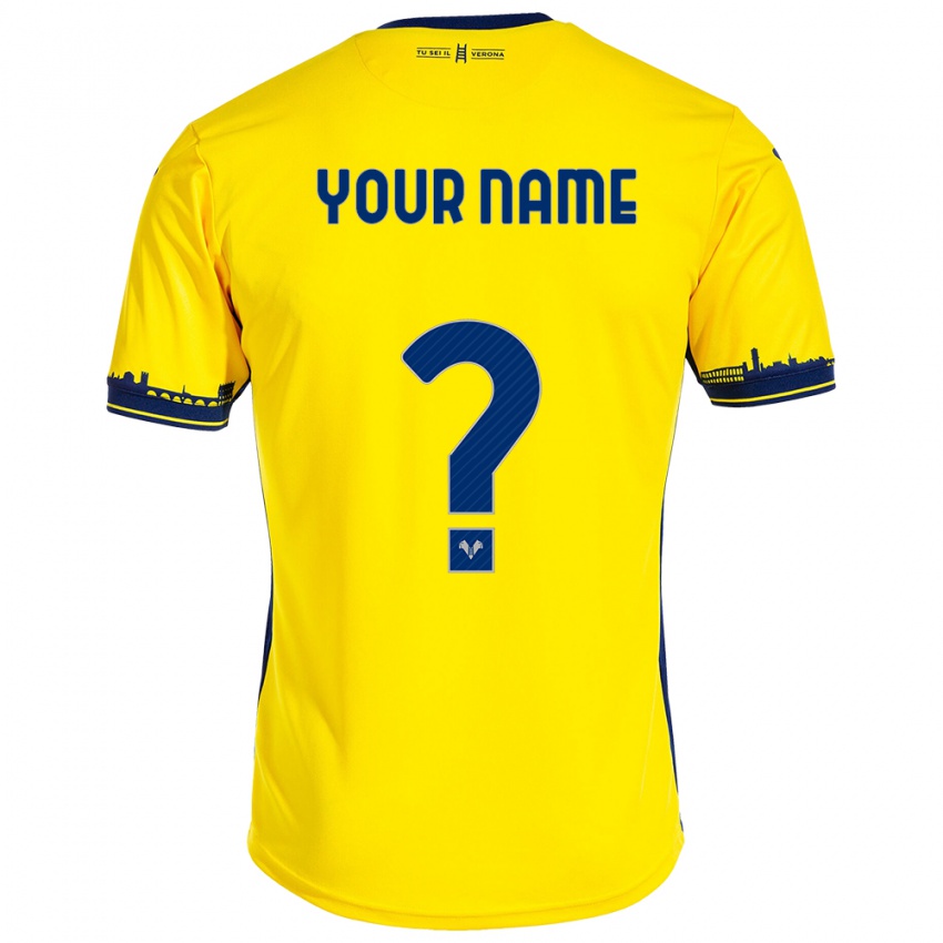 Damen Ihren Namen #0 Gelb Auswärtstrikot Trikot 2023/24 T-Shirt