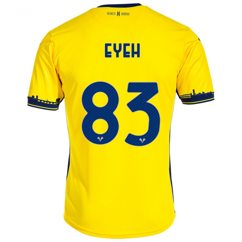 Damen Nicholas Eyeh #83 Gelb Auswärtstrikot Trikot 2023/24 T-Shirt