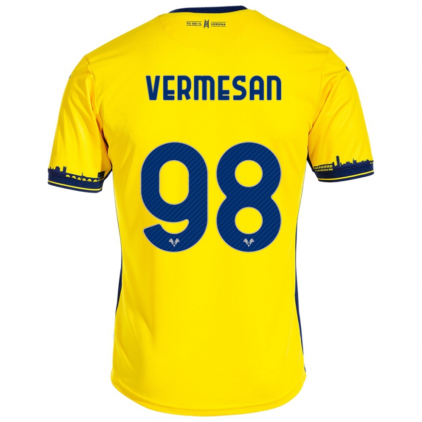 Damen Ioan Vermesan #98 Gelb Auswärtstrikot Trikot 2023/24 T-Shirt