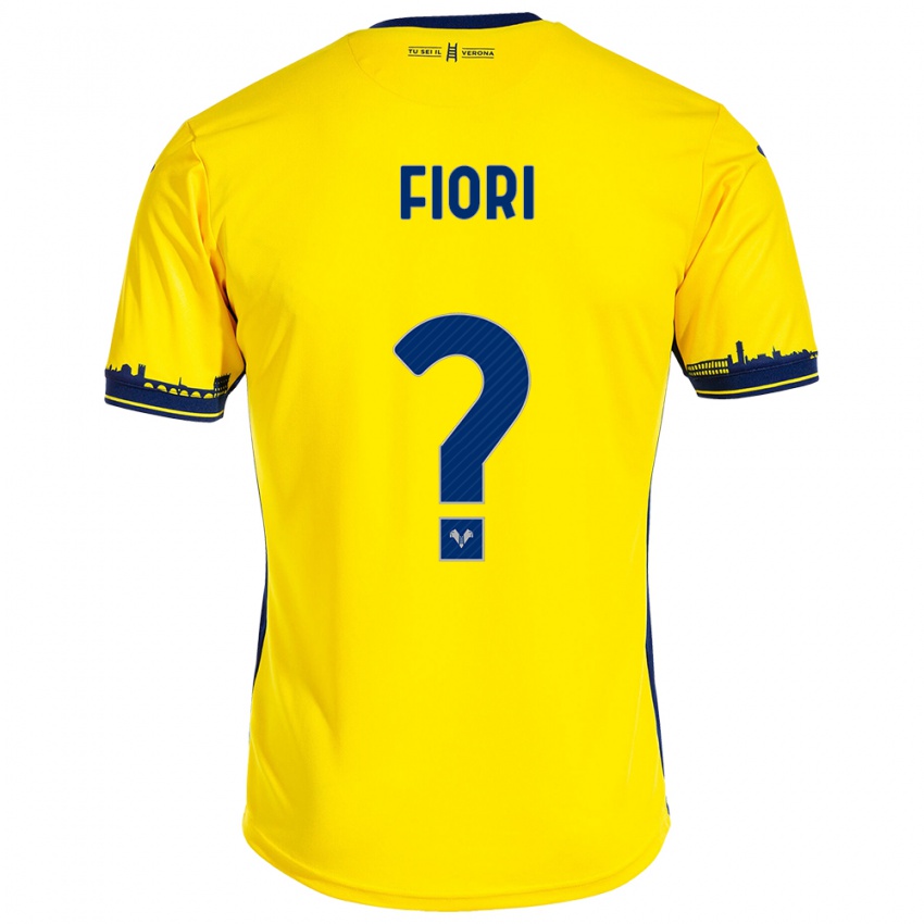 Damen Nicolas Fiori #0 Gelb Auswärtstrikot Trikot 2023/24 T-Shirt