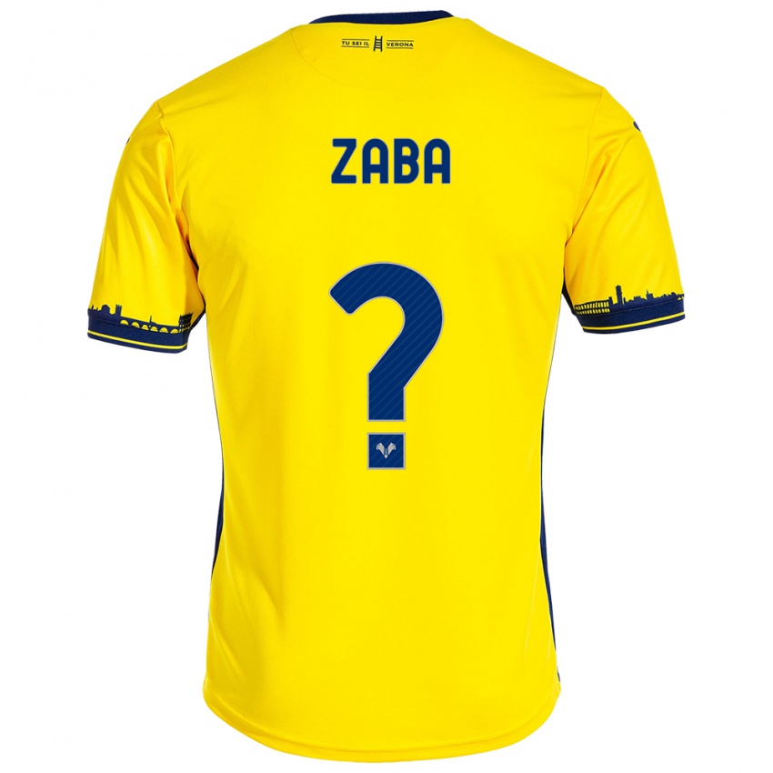 Damen Nelson Zaba #0 Gelb Auswärtstrikot Trikot 2023/24 T-Shirt