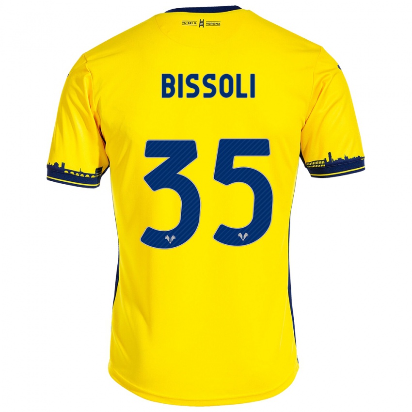 Damen Noemí Bissoli #35 Gelb Auswärtstrikot Trikot 2023/24 T-Shirt