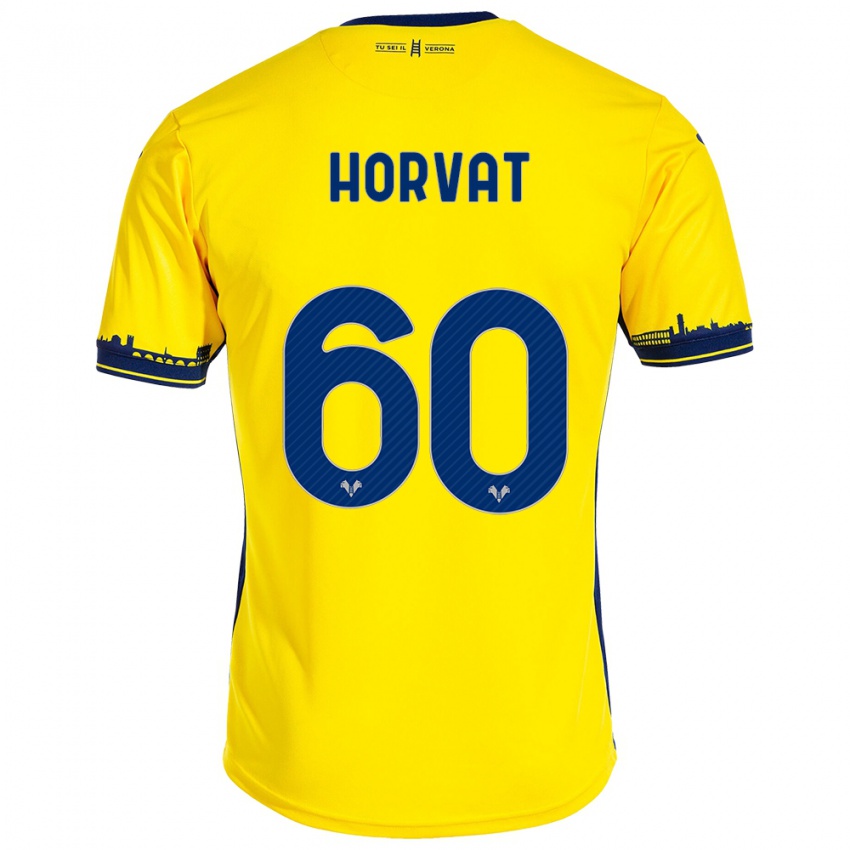 Damen Mihaela Horvat #60 Gelb Auswärtstrikot Trikot 2023/24 T-Shirt