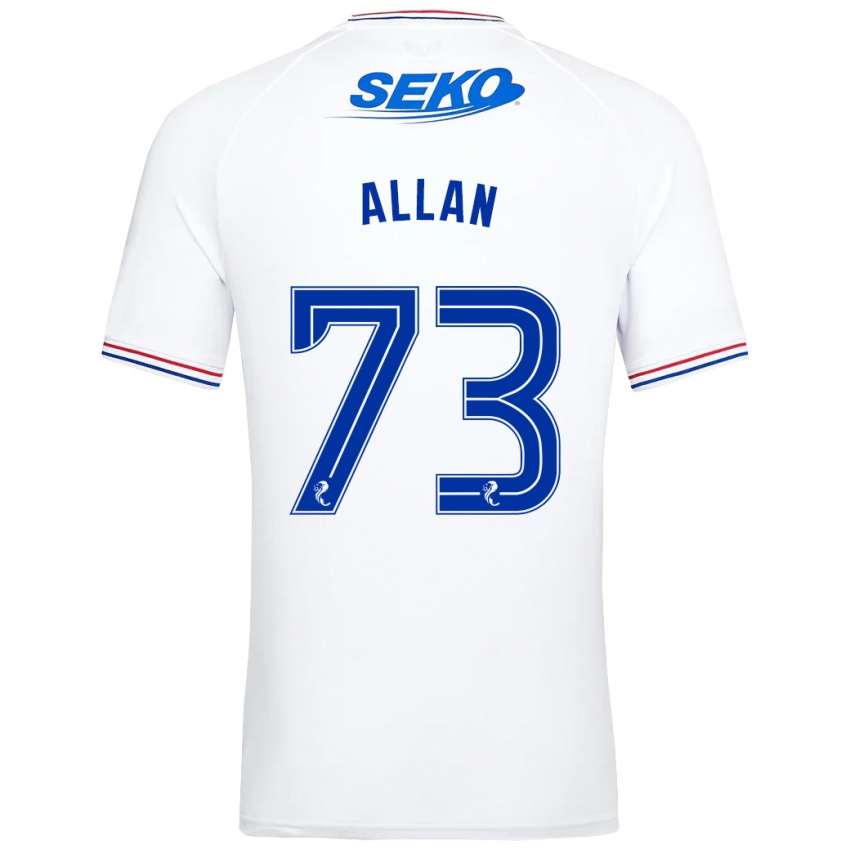 Damen Connor Allan #73 Weiß Auswärtstrikot Trikot 2023/24 T-Shirt
