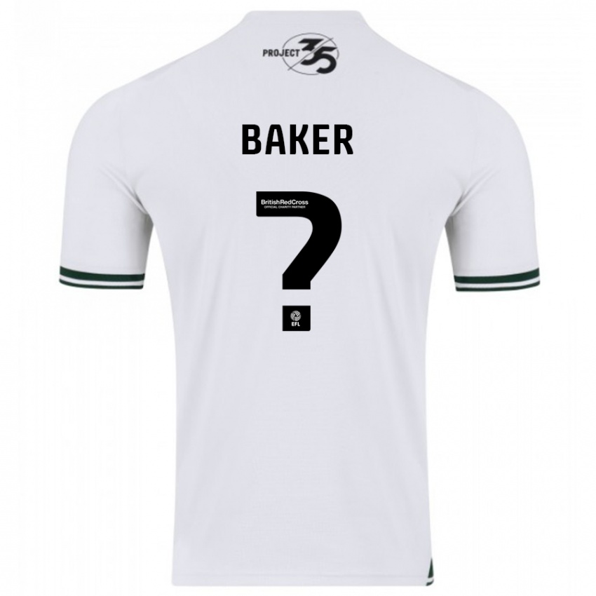 Damen Zak Baker #0 Weiß Auswärtstrikot Trikot 2023/24 T-Shirt
