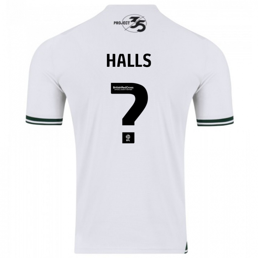 Damen Oscar Halls #0 Weiß Auswärtstrikot Trikot 2023/24 T-Shirt