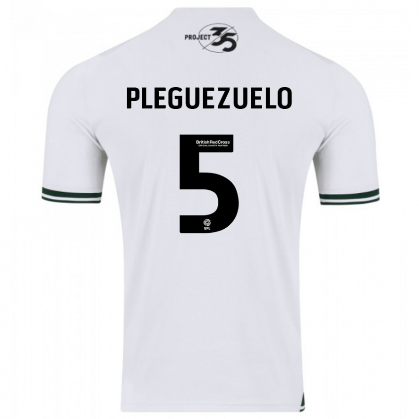 Damen Julio Pleguezuelo #5 Weiß Auswärtstrikot Trikot 2023/24 T-Shirt