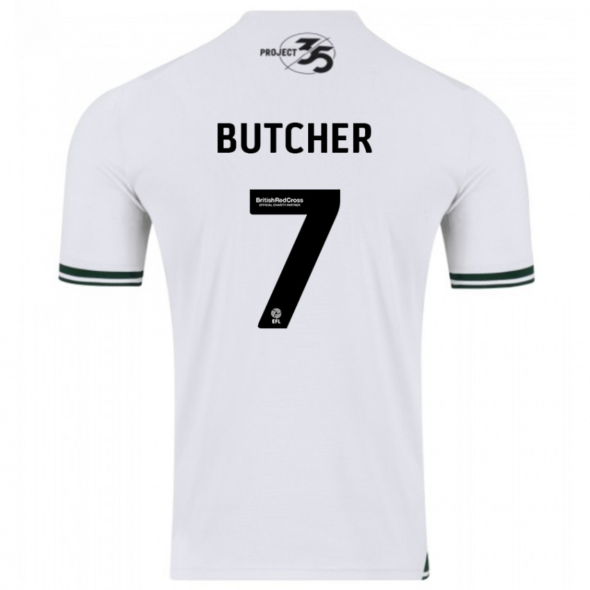 Damen Matt Butcher #7 Weiß Auswärtstrikot Trikot 2023/24 T-Shirt