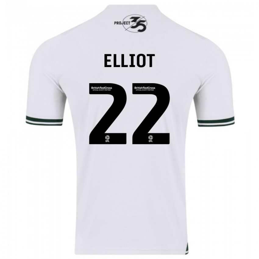 Damen Emily Elliot #22 Weiß Auswärtstrikot Trikot 2023/24 T-Shirt