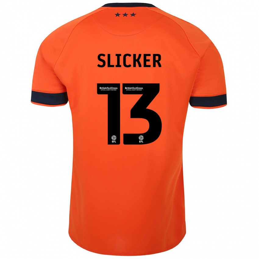Damen Cieran Slicker #13 Orangefarben Auswärtstrikot Trikot 2023/24 T-Shirt