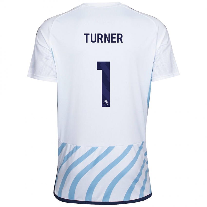 Damen Matt Turner #1 Weiß Blau Auswärtstrikot Trikot 2023/24 T-Shirt
