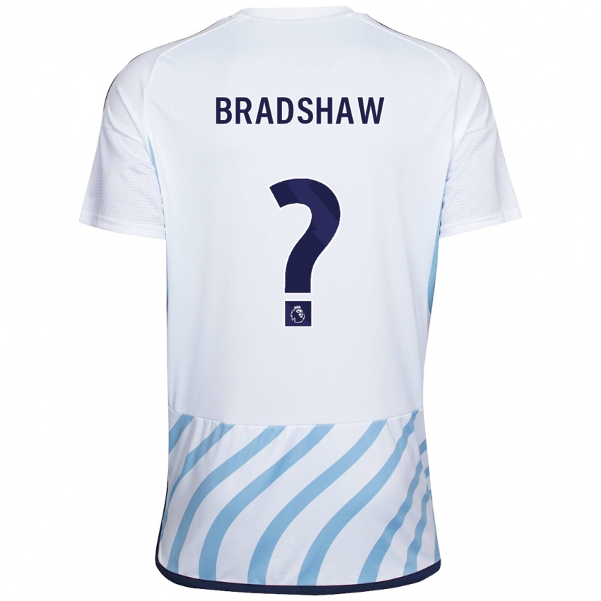 Damen Alfie Bradshaw #0 Weiß Blau Auswärtstrikot Trikot 2023/24 T-Shirt